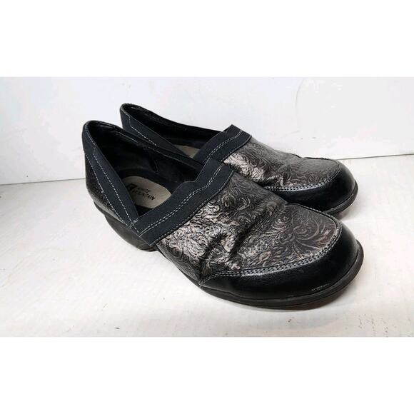 White Mountain Women's 10 M Shoe Whimsigoth Comfort Slip On Low Wedge Bronze - Picture 15 of 16